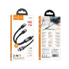 Cablu Hoco U139 C to C+iP 100W fast charging data cable [Black]