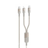 Cablu Hoco U139 C to C+iP 100W fast charging data cable [Gold]