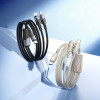 Cablu Hoco U139 C to C+iP 100W fast charging data cable [Gold]