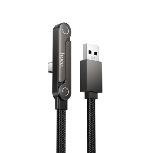 Cablu Hoco U150 Exquisite bracket charging data cable Type-C [Black]