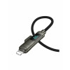 Cablu Hoco U152 Fortune 240W 4-in-1 charging data cable with display USB/C to iP/C [Black]