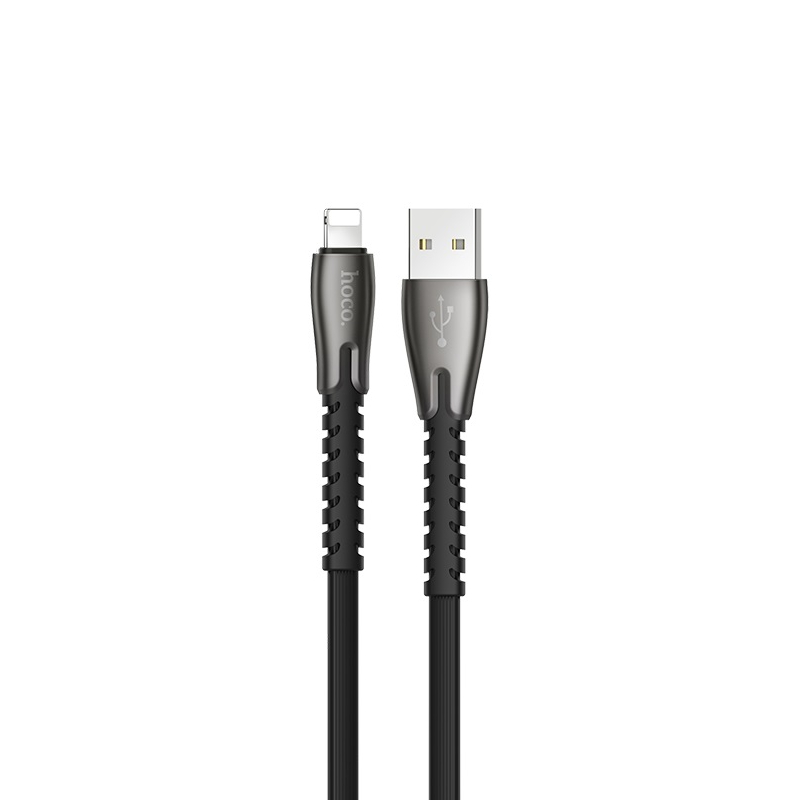 Cablu Hoco U58 Core Lightning 2.4A (1.2m) [Black]