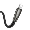 Cablu Hoco U58 Core Lightning 2.4A (1.2m) [Black]