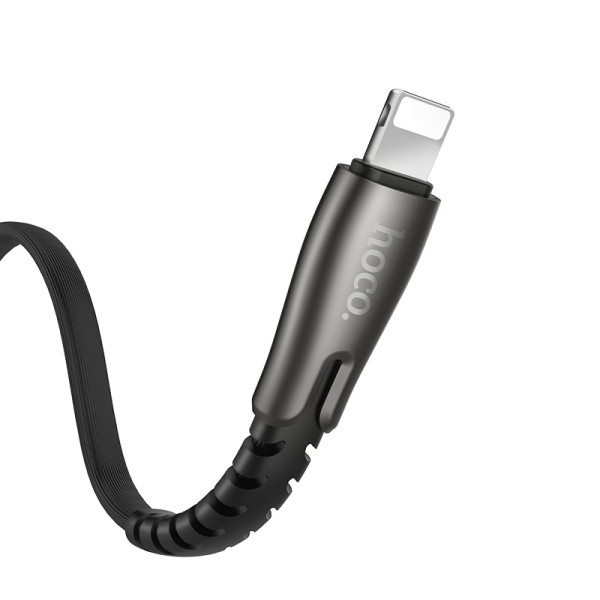 Cablu Hoco U58 Core Lightning 2.4A (1.2m) [Black]