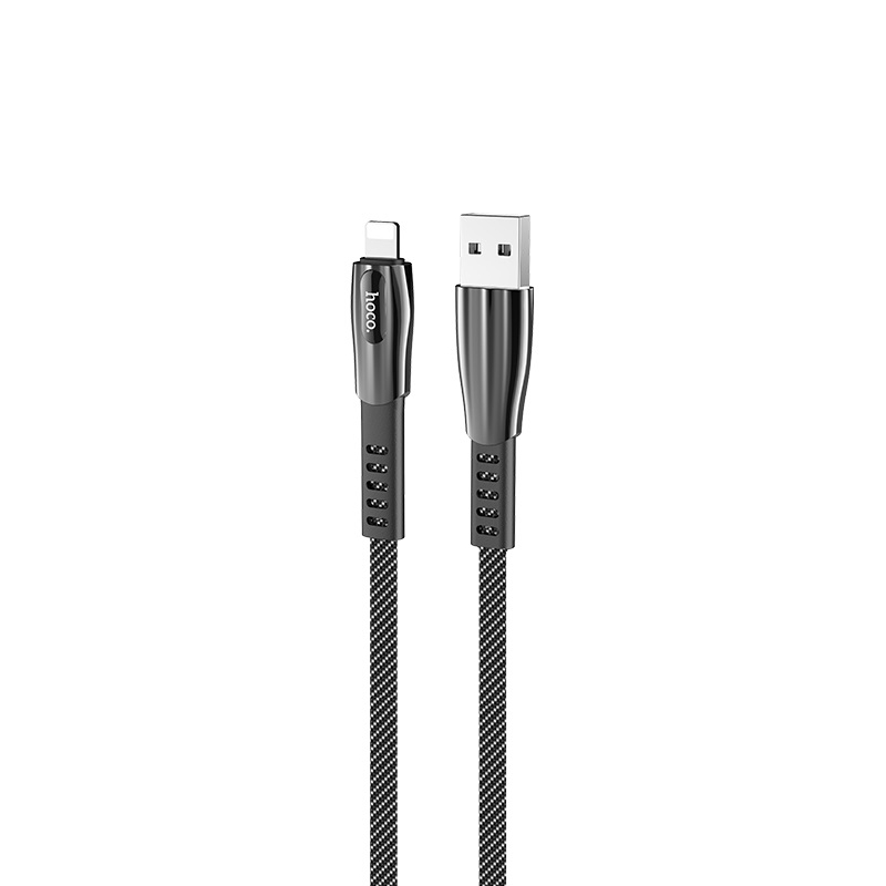 Cablu Hoco U70 Splendor Lightning 2.4A (1.2m) [Dark-Grey]