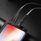 Cablu Hoco U70 Splendor Lightning 2.4A (1.2m) [Dark-Grey]