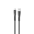 Cablu Hoco U70 Splendor Type-C 3A (1.2m) [Dark-Grey]