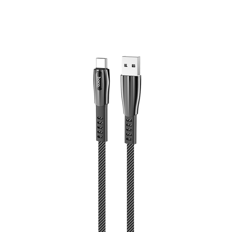 Cablu Hoco U70 Splendor Type-C 3A (1.2m) [Dark-Grey]