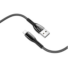 Cablu Hoco U89 Safeness Lightning 2.4A (1.2m) [Black]