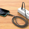 Кабель Hoco U89 Safeness Lightning 2.4A (1.2м) [Black]