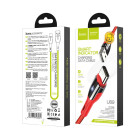 Cablu Hoco U89 Safeness Type-C 3A (1.2m) [Red]