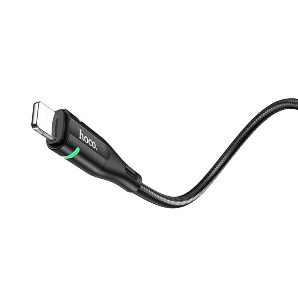 Кабель Hoco U93 Shadow Lightning 2.4A (1.2м) [Black]