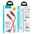 Cablu Hoco U93 Shadow Lightning 2.4A (1.2m) [Red]