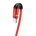 Cablu Hoco U93 Shadow Type-C 3A (1.2m) [Red]