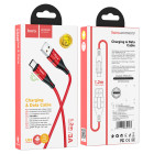 Cablu Hoco U93 Shadow Type-C 3A (1.2m) [Red]