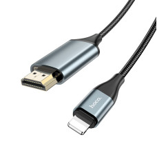 Кабель Hoco UA15 Lightning to HDMI (2м) [Gray]