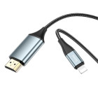 Cablu Hoco UA15 Lightning to HDMI (2m) [Gray]