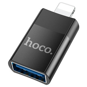Адаптер Hoco UA17 USB2.0 to Lighting [Black]