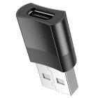 Adapter Hoco UA17 Type-C to USB 2.0 [Black]