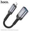Adaptor Hoco UA24 Lightning male to USB female 2.0 [Matal-Gray]