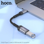 Adaptor Hoco UA24 Type-C male to USB female 3.0 [Metal-Gray]