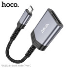 Adaptor Hoco UA25 2-in-1 card reader Type-C [Metal-Gray]