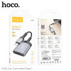Adaptor Hoco UA25 2-in-1 card reader Type-C [Metal-Gray]