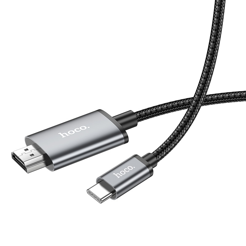 Cablu Hoco UA27 HD on-screen cable Type-C to HDTV [Metal-Gray]