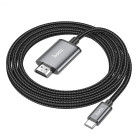 Cablu Hoco UA27 HD on-screen cable Type-C to HDTV [Metal-Gray]