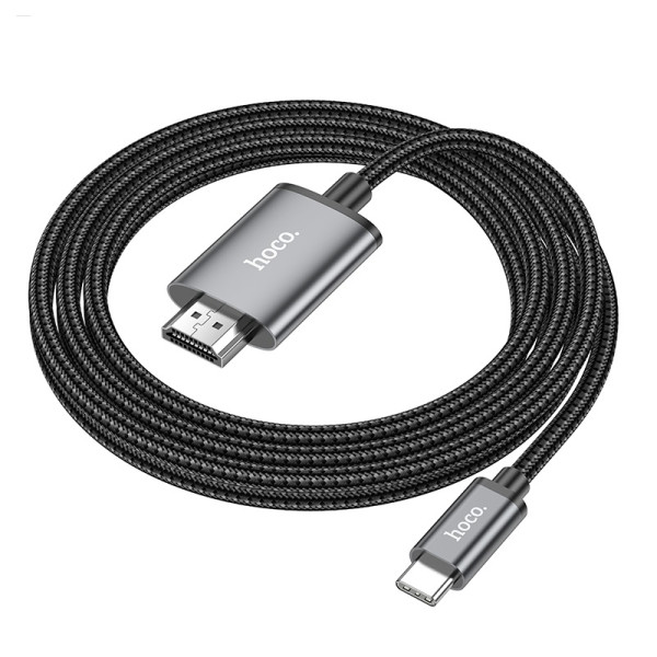 Cablu Hoco UA27 HD on-screen cable Type-C to HDTV [Metal-Gray]