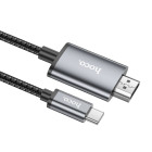 Cablu Hoco UA27 HD on-screen cable Type-C to HDTV [Metal-Gray]