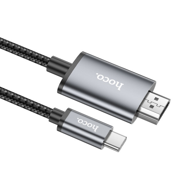 Cablu Hoco UA27 HD on-screen cable Type-C to HDTV [Metal-Gray]