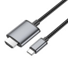 Cablu Hoco UA27 HD on-screen cable Type-C to HDTV [Metal-Gray]