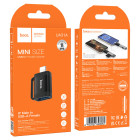 Adaptor Hoco UA31A iP male to USB female OTG [Black]