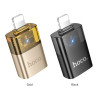Кабель Hoco UA36 iP male to USB female OTG transparent adapter [Black]