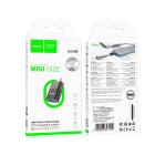 Адаптер Hoco UA36B C male to USB female OTG transparent adapter [Black]