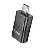 Адаптер Hoco UA36B C male to USB female OTG transparent adapter [Black]