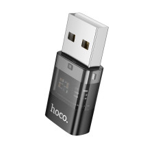 Адаптер Hoco UA36C USB male to C female USB2.0 adapter transparent [Black]