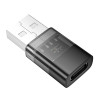 Адаптер Hoco UA36C USB male to C female USB2.0 adapter transparent [Black]