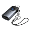 Adaptor Hoco UA46A Victory iP male to Type-C female adapter [Metal gray]