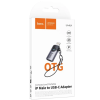 Adaptor Hoco UA46A Victory iP male to Type-C female adapter [Metal gray]