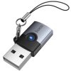 Adaptor Hoco UA46B Victory USB male to Type-C female adapter [Metal gray]