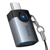 Адаптер Hoco UA46C Victory Type-C male to USB female adapter [Metal gray]
