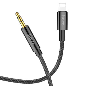 Кабель Hoco UPA19 Audio AUX 3.5mm to Lightning (1м) [Black]