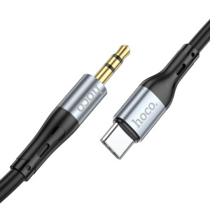 Кабель Hoco UPA 22 Audio AUX 3.5mm to Type-C (1м) [Black]