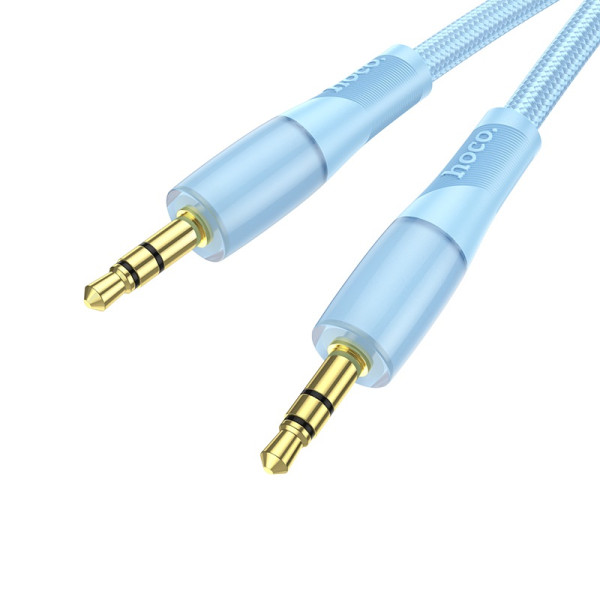 Кабель Hoco UPA25 AUX Transparent Discovery Edition [Blue]