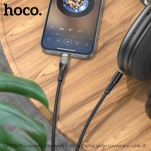 Cablu Hoco UPA25 AUX to Lighting [Black]