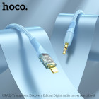 Кабель Hoco UPA25 AUX to Lighting [Blue]