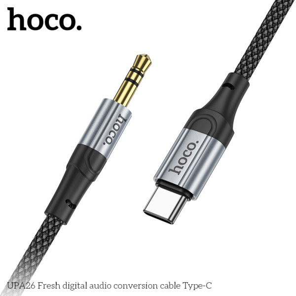 Cablu Hoco UPA26 Fresh digital audio cable Type-C (1m) [Black]
