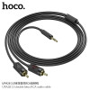 Cablu Hoco UPA28 3.5 double lotus RCA audio cable (1.5m) [Black]
